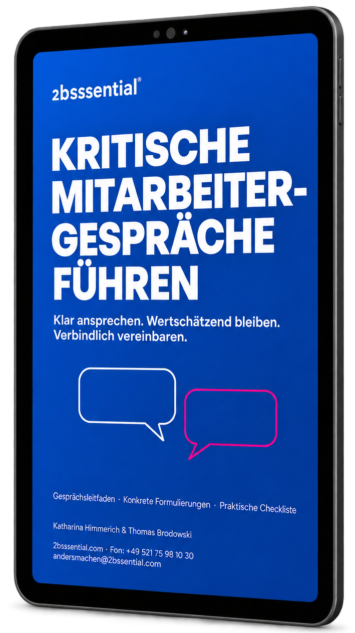 Whitepaper - Kritische Mitarbeitergespräche führen - 2bessential GmbH